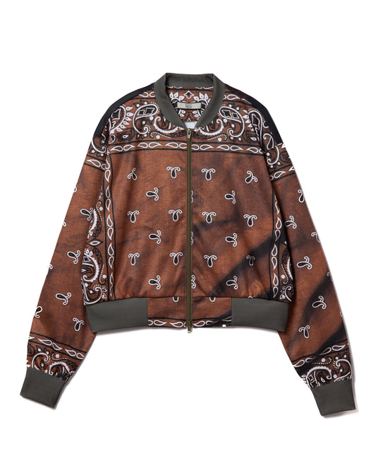 PRINT TRACK JACKET (BANDANNA BROWN)
