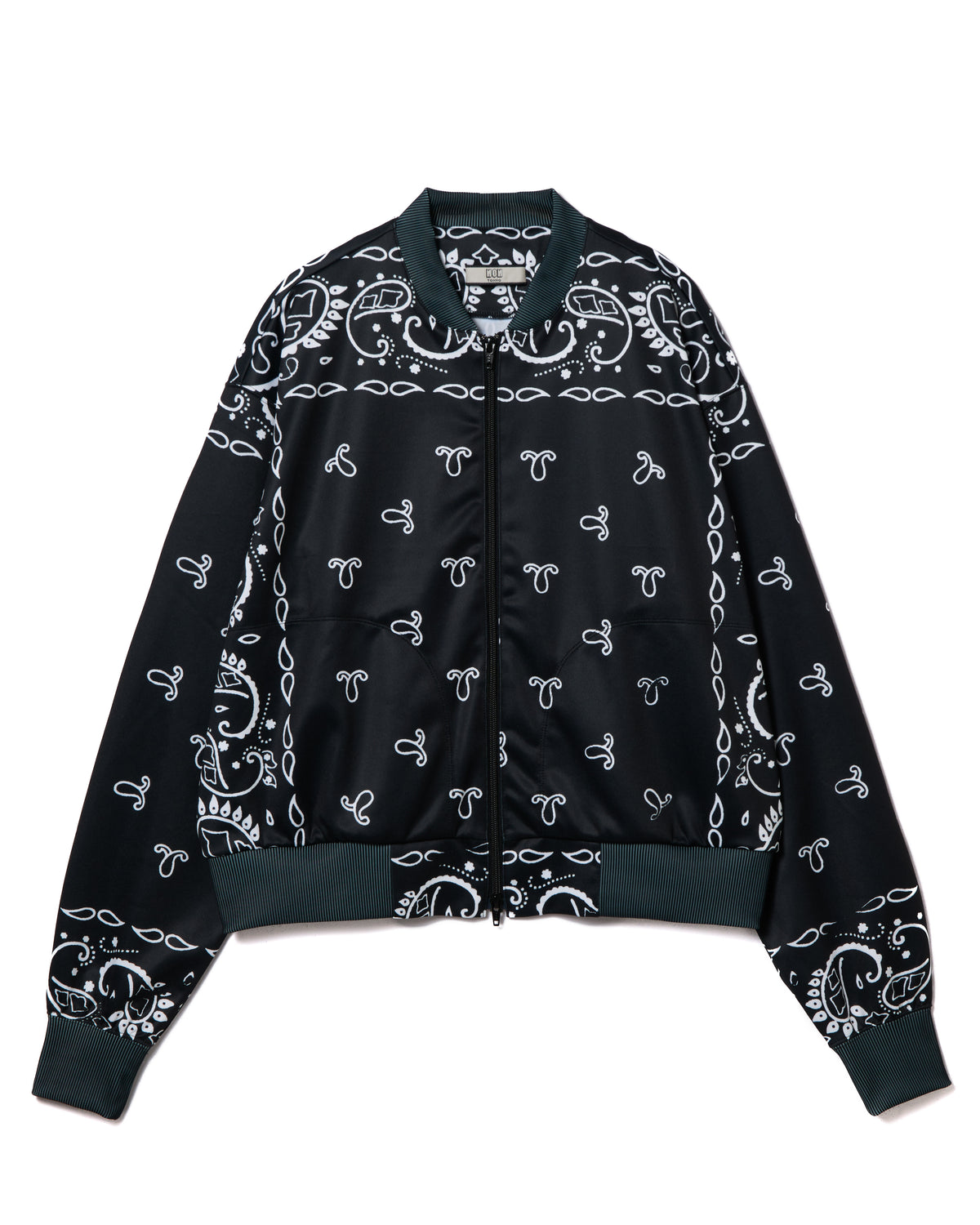 PRINT TRACK JACKET (BANDANNA BLACK)