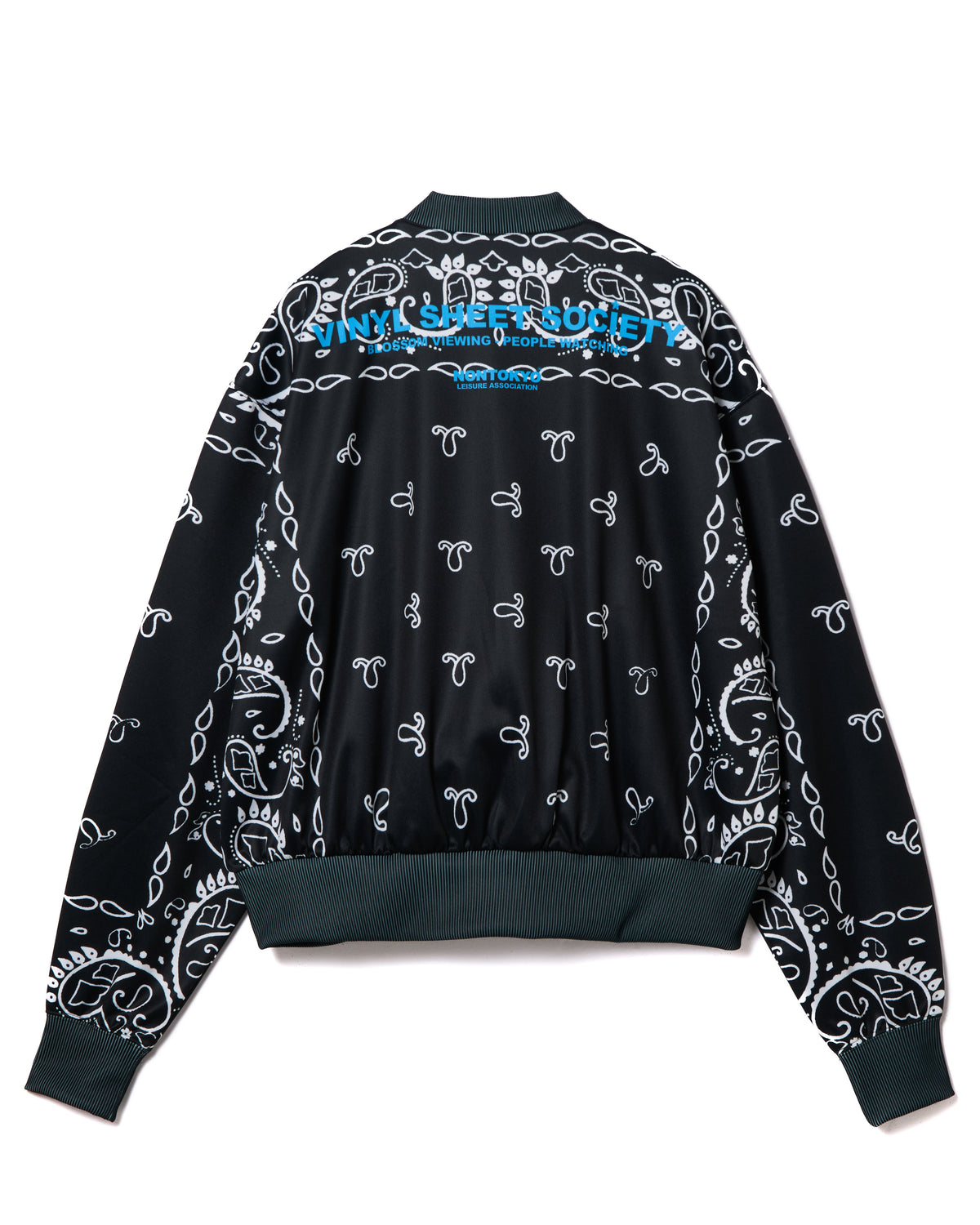 PRINT TRACK JACKET (BANDANNA BLACK)