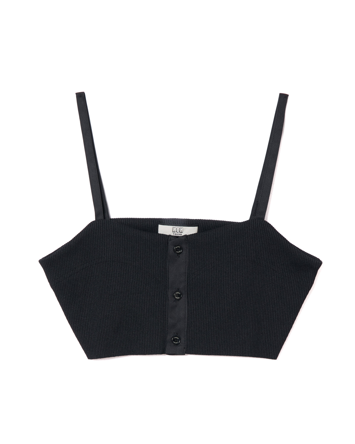 RIB BUSTIER (BLACK)
