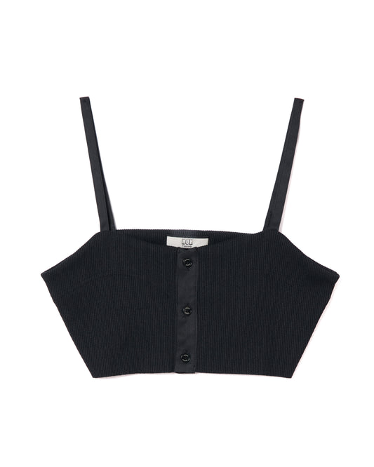 RIB BUSTIER (BLACK)