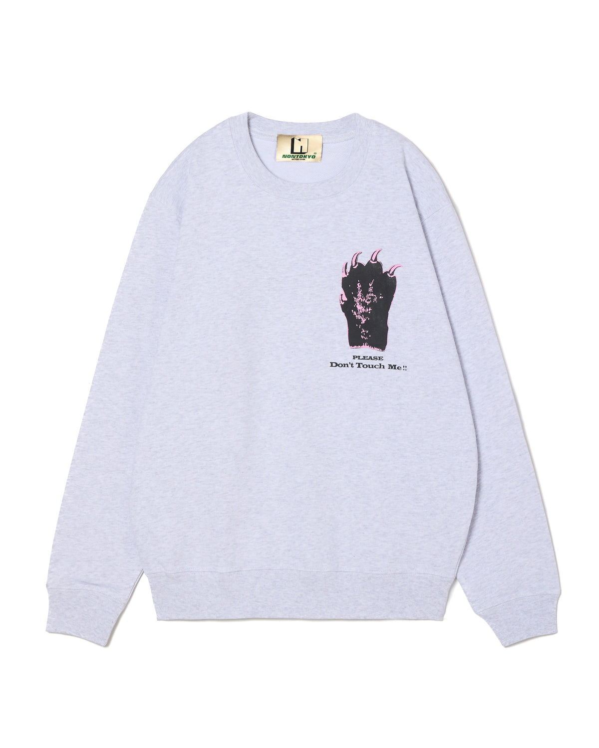 HAND PRINT PULLOVER SWEAT (GRAY)