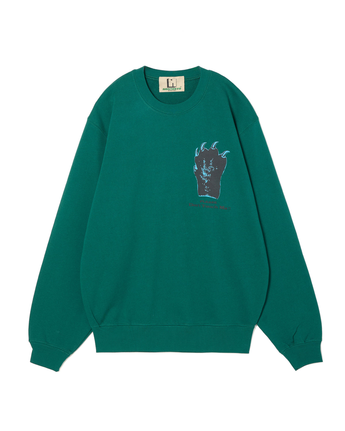 HAND PRINT PULLOVER SWEAT (GREEN)