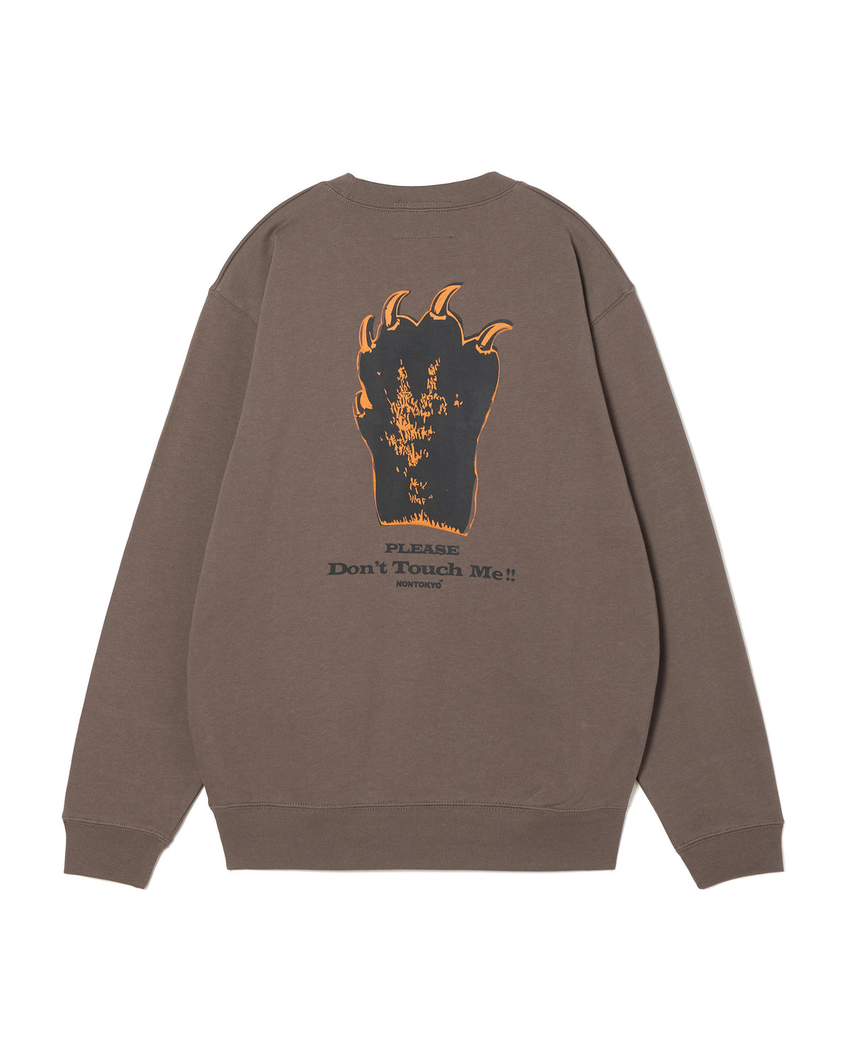HAND PRINT PULLOVER SWEAT (CHARCOAL)