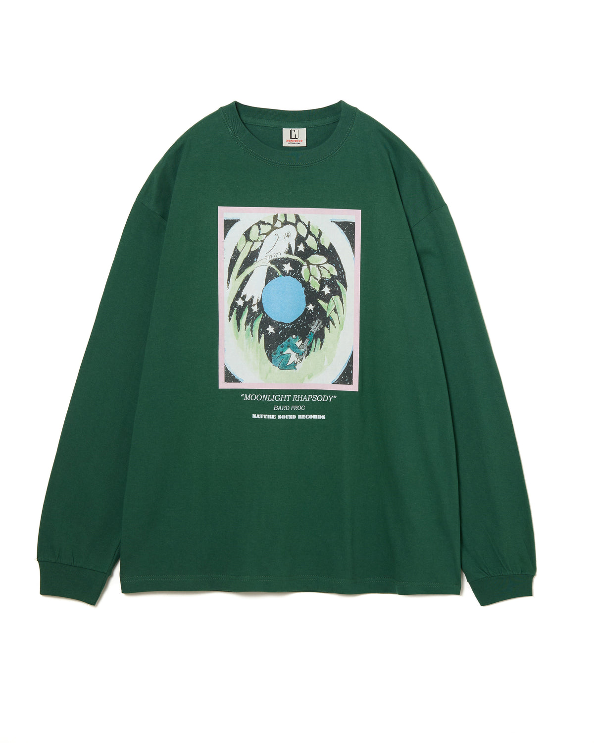 FROG PRINT L/S T-SHIRT(GREEN)