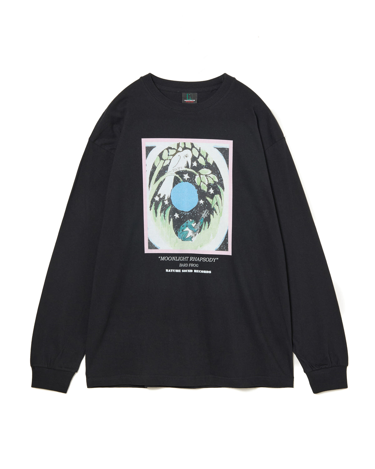FROG PRINT L/S T-SHIRT(BLACK)
