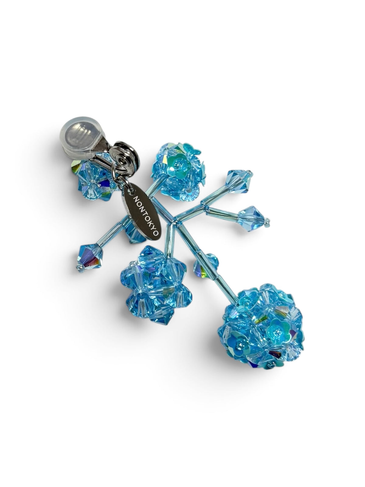 FLOWER BRANCH EARRINGS (BLUE)