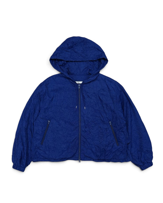 CRINKLE TIERED SHELL (NAVY)