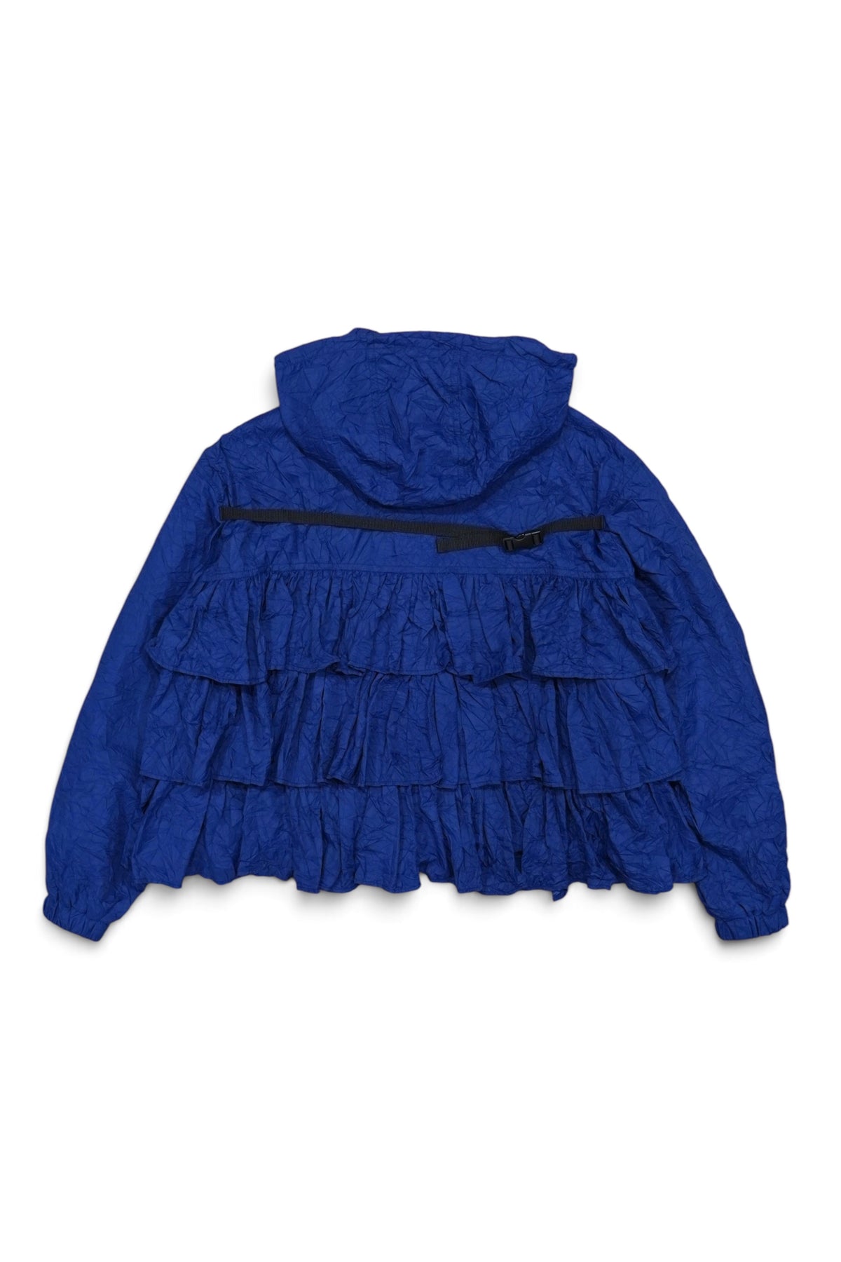 CRINKLE TIERED SHELL (NAVY)