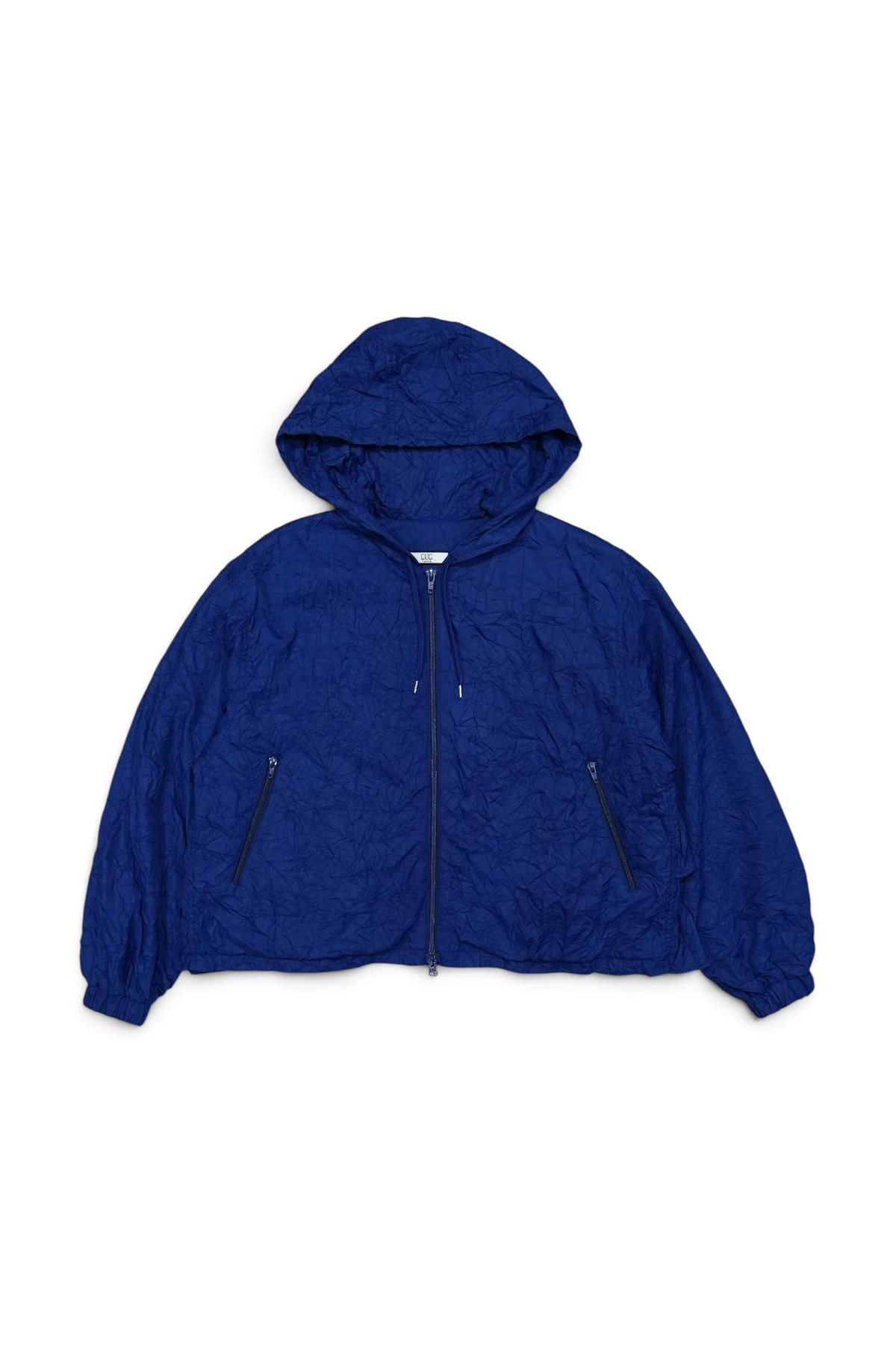 CRINKLE TIERED SHELL (NAVY)