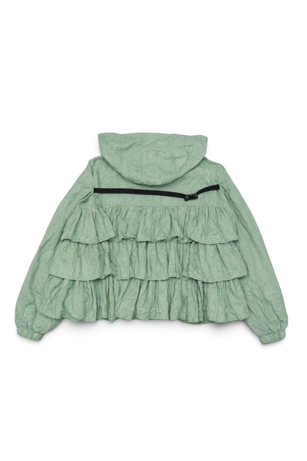 CRINKLE TIERED SHELL (M.GREEN)