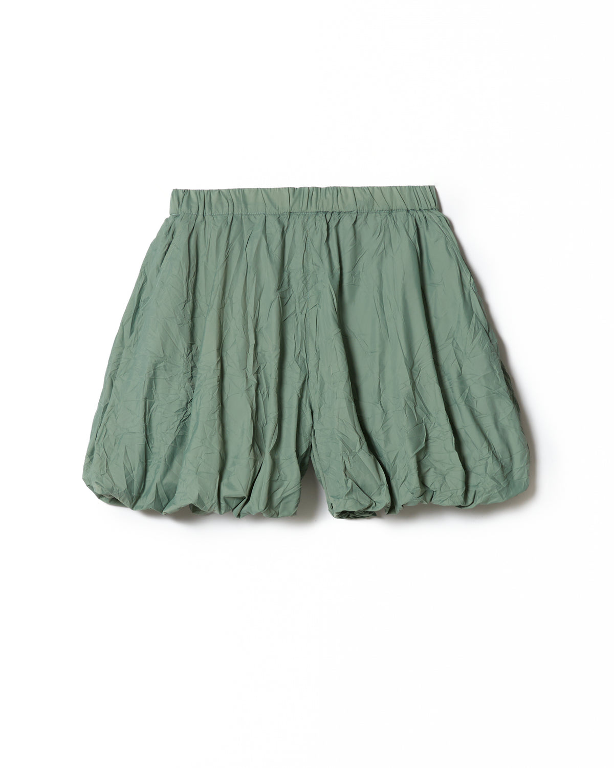 CRINKLE BALLOON SHORTS (M.GREEN)