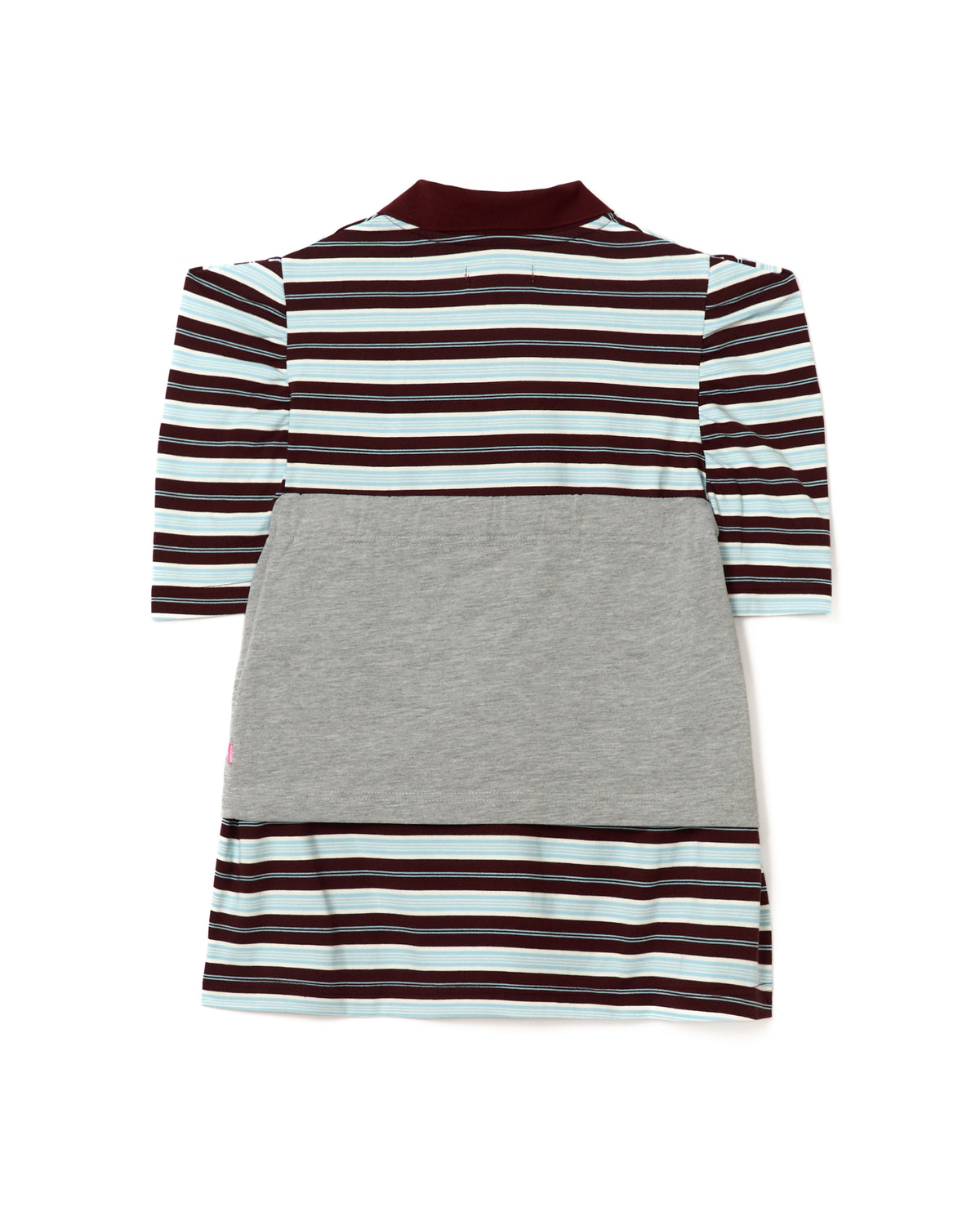 3WAY BORDER POLO SHIRT (BLUE x GRAY)
