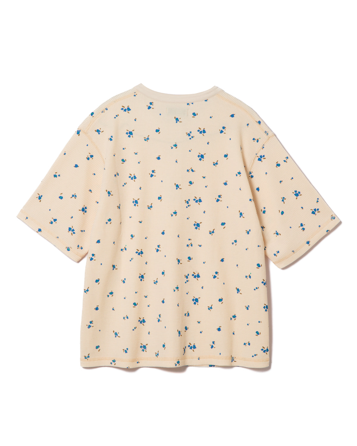 THERMAL FLOWER HENRY NECK T-SHIRT (IVORY)