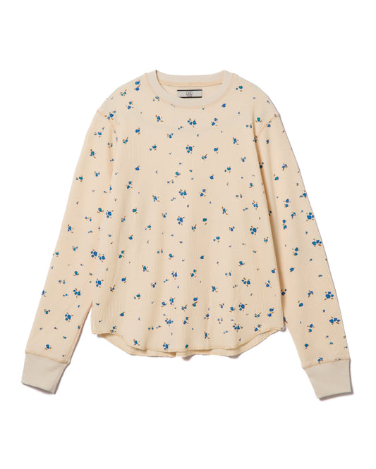THERMAL FLOWER L/S T-SHIRT (IVORY)