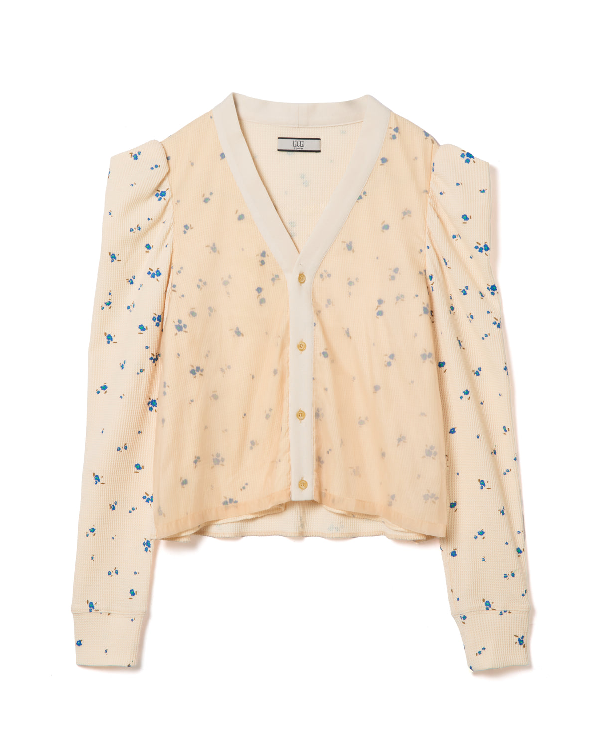 THERMAL FLOWER CARDIGAN (IVORY)