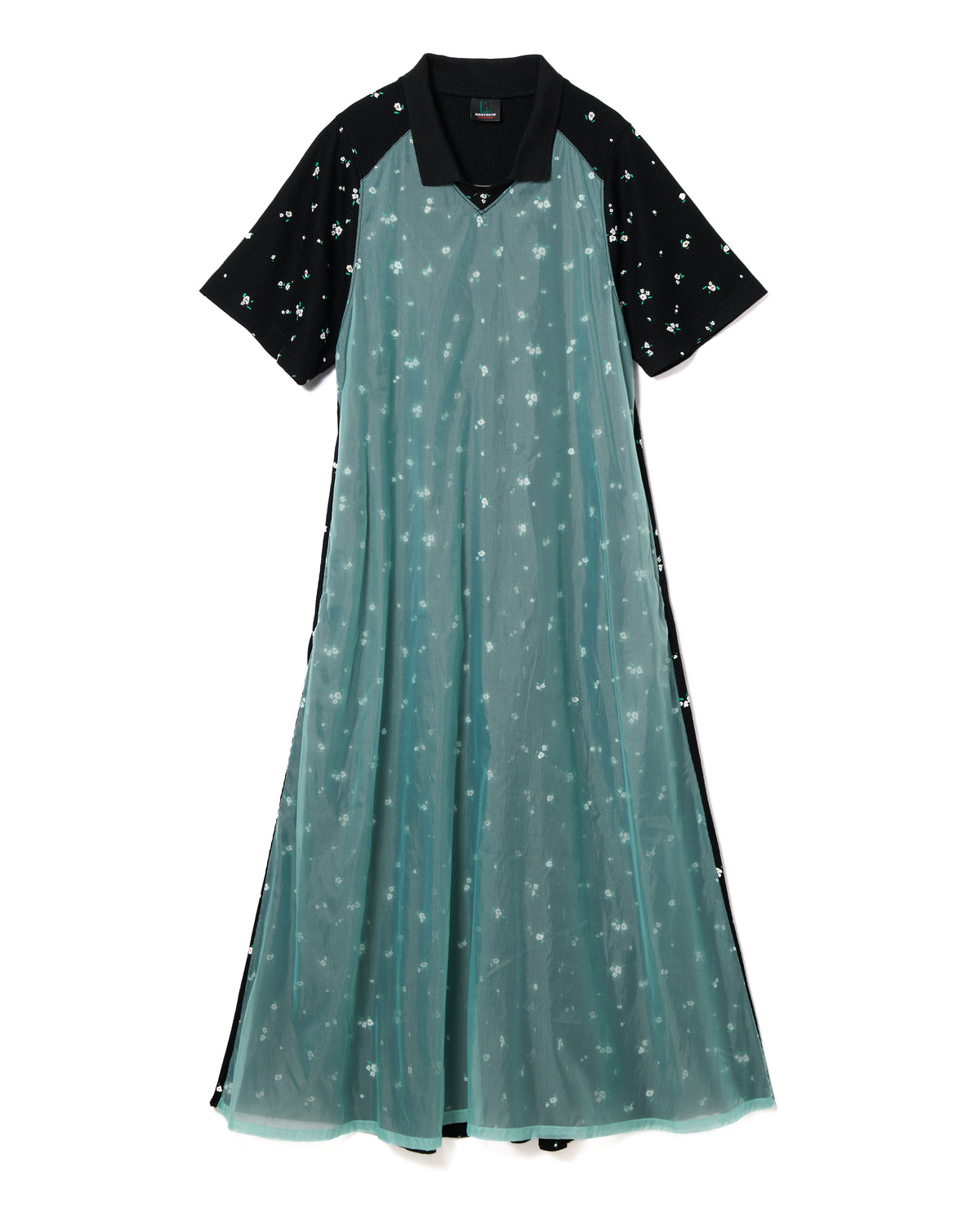 THERMAL FLOWER ONE-PIECE (BLACK)