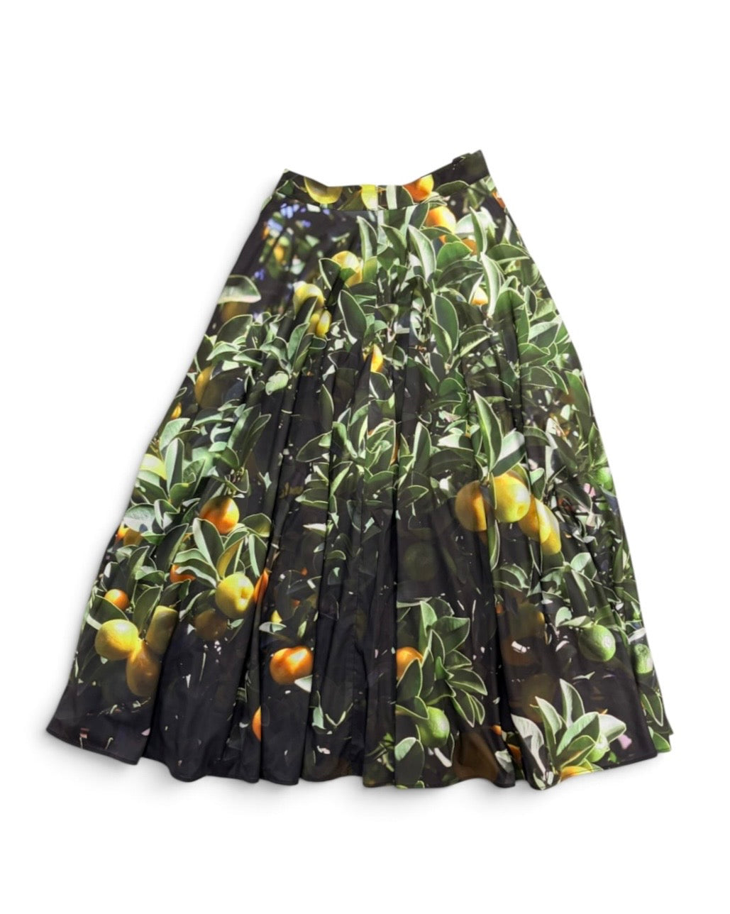 PRINT RIBBON SKIRT (LEMON)