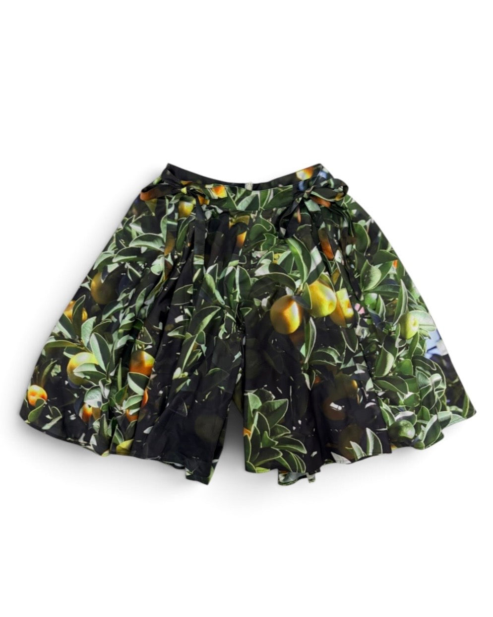 PRINT RIBBON SHORTS (LEMON)