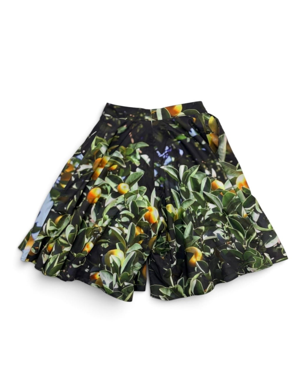 PRINT RIBBON SHORTS (LEMON)