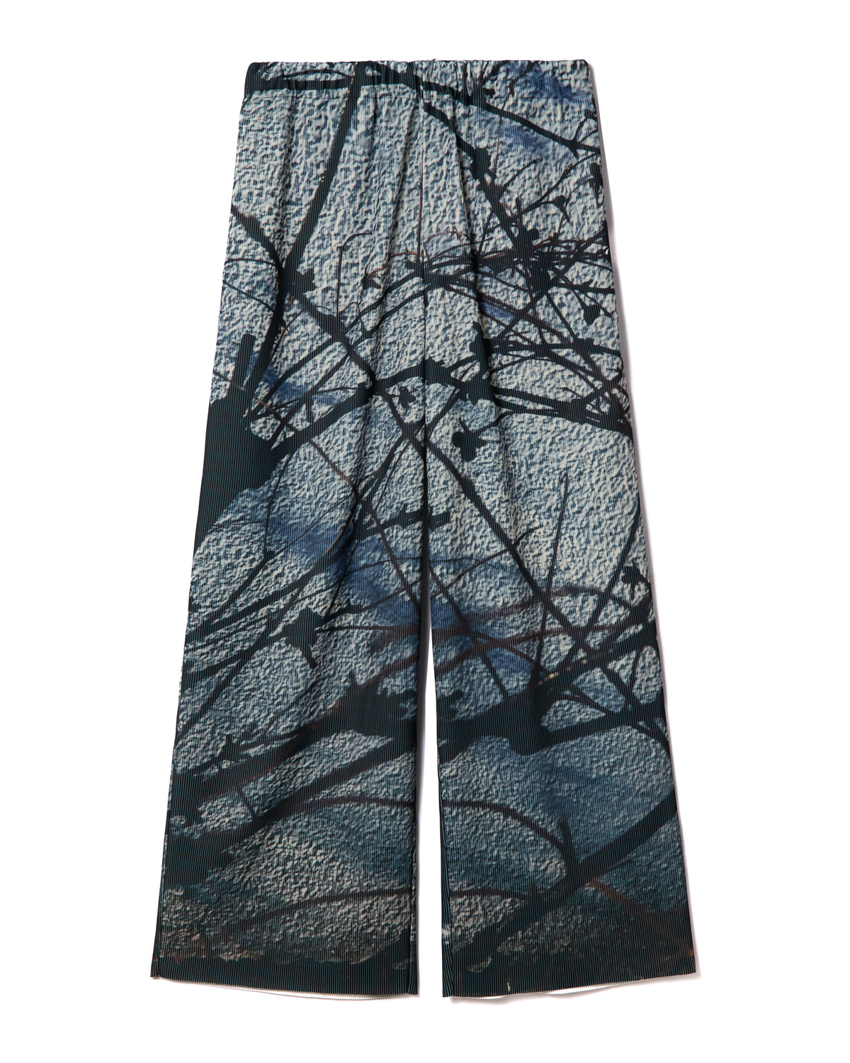 PRINT RIB WIDE PANTS (BRANCH)