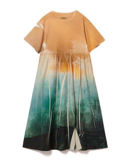 DIRECT PRINT RIB ONE-PIECE (WAVE)