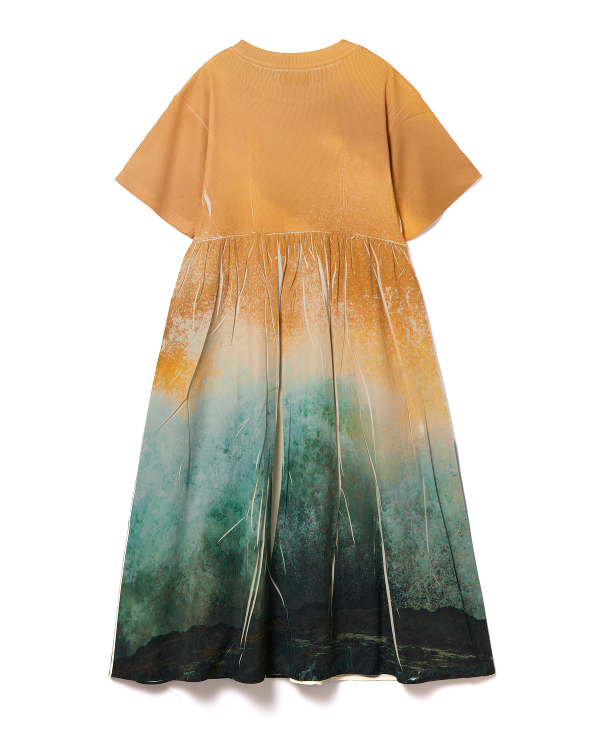 DIRECT PRINT RIB ONE-PIECE (WAVE)