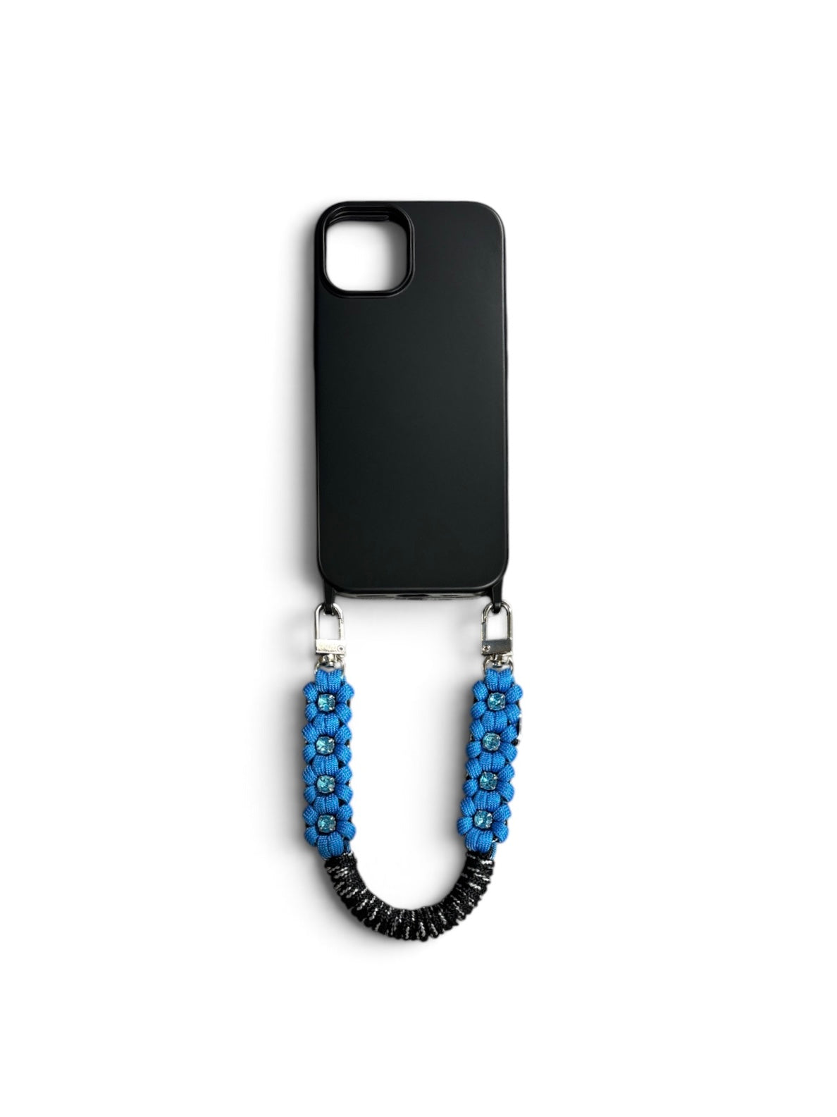 FLOWER BIJOU SMARTPHONE STRAP (BLUE)