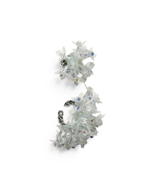 CRYSTAL BLOOM EAR CUFF SET (CLEAR)