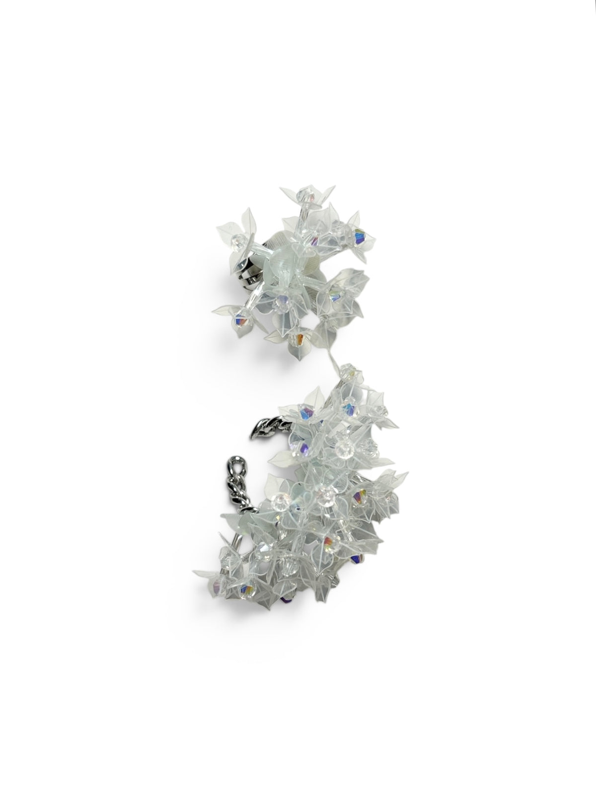 CRYSTAL BLOOM EAR CUFF SET (CLEAR)