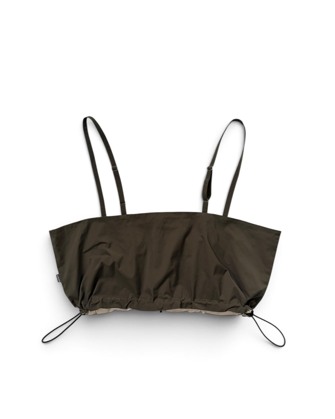 REVERSIBLE RIPSTOP BUSTIER (KHAKI x WHITE)