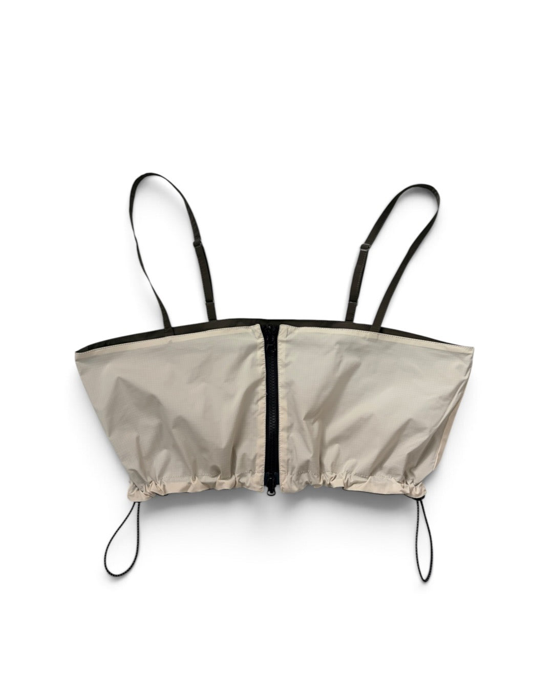 REVERSIBLE RIPSTOP BUSTIER (KHAKI x WHITE)