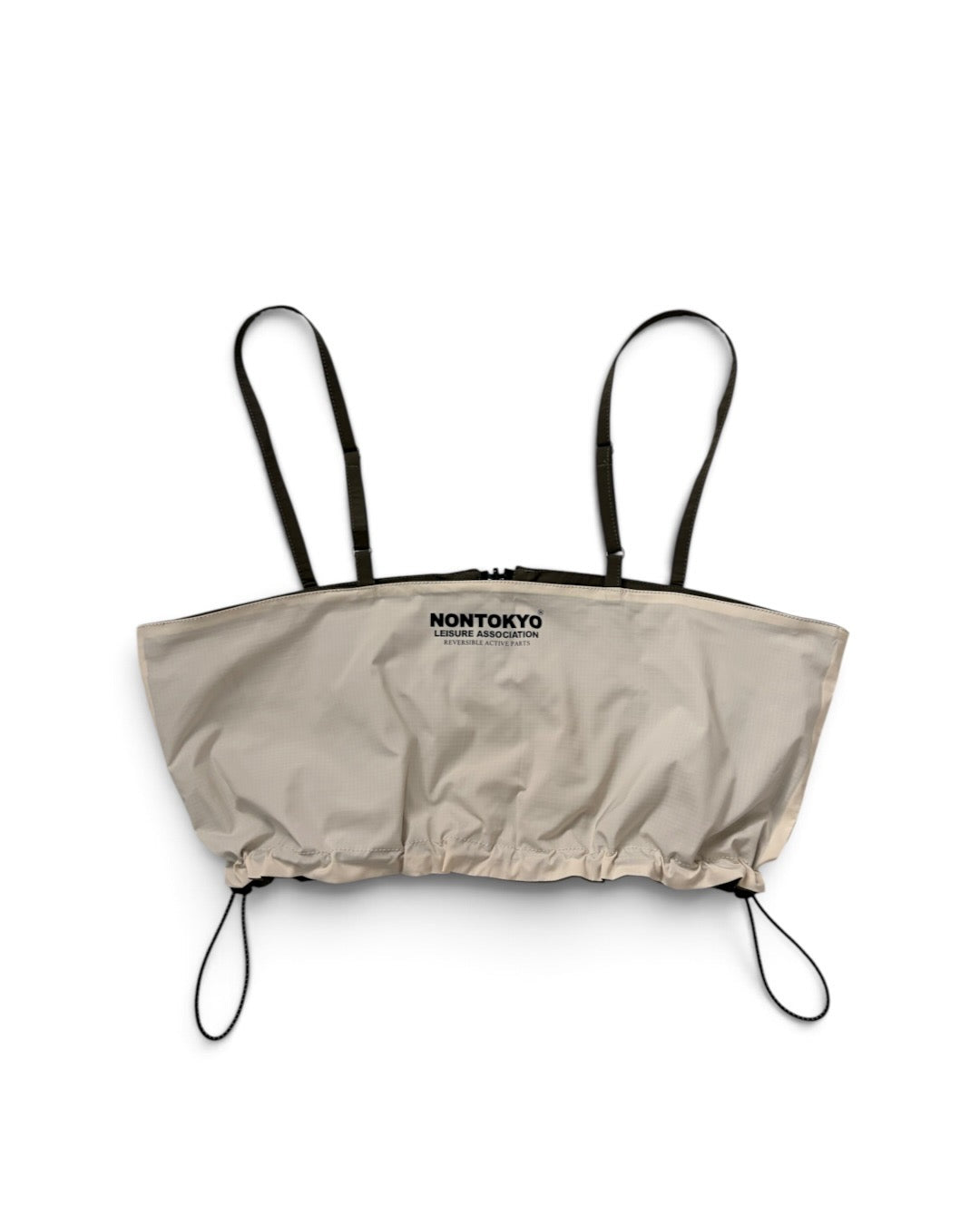 REVERSIBLE RIPSTOP BUSTIER (KHAKI x WHITE)