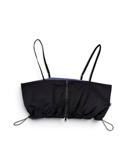 REVERSIBLE RIPSTOP BUSTIER (BLACK x PURPLE)