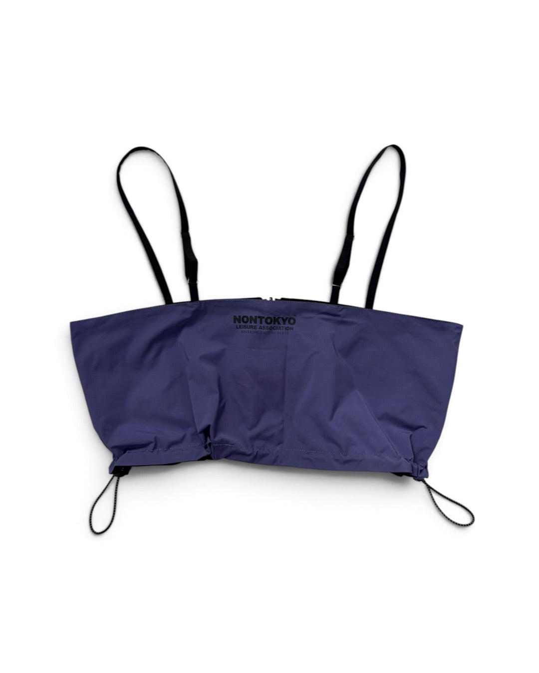 REVERSIBLE RIPSTOP BUSTIER (BLACK x PURPLE)
