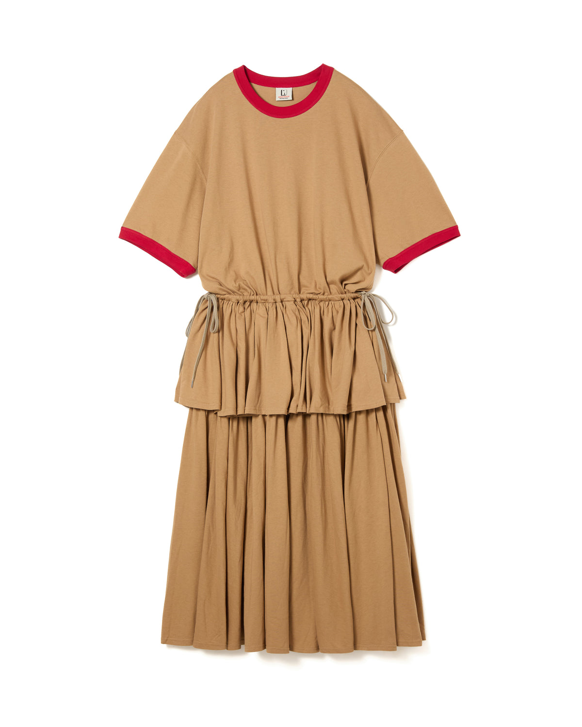 RINGER TIERED ONE-PIECE (BEIGE)
