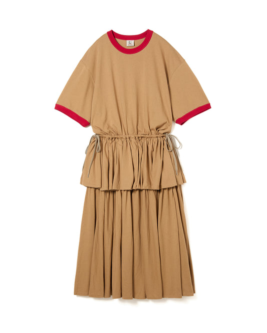 RINGER TIERED ONE-PIECE (BEIGE)