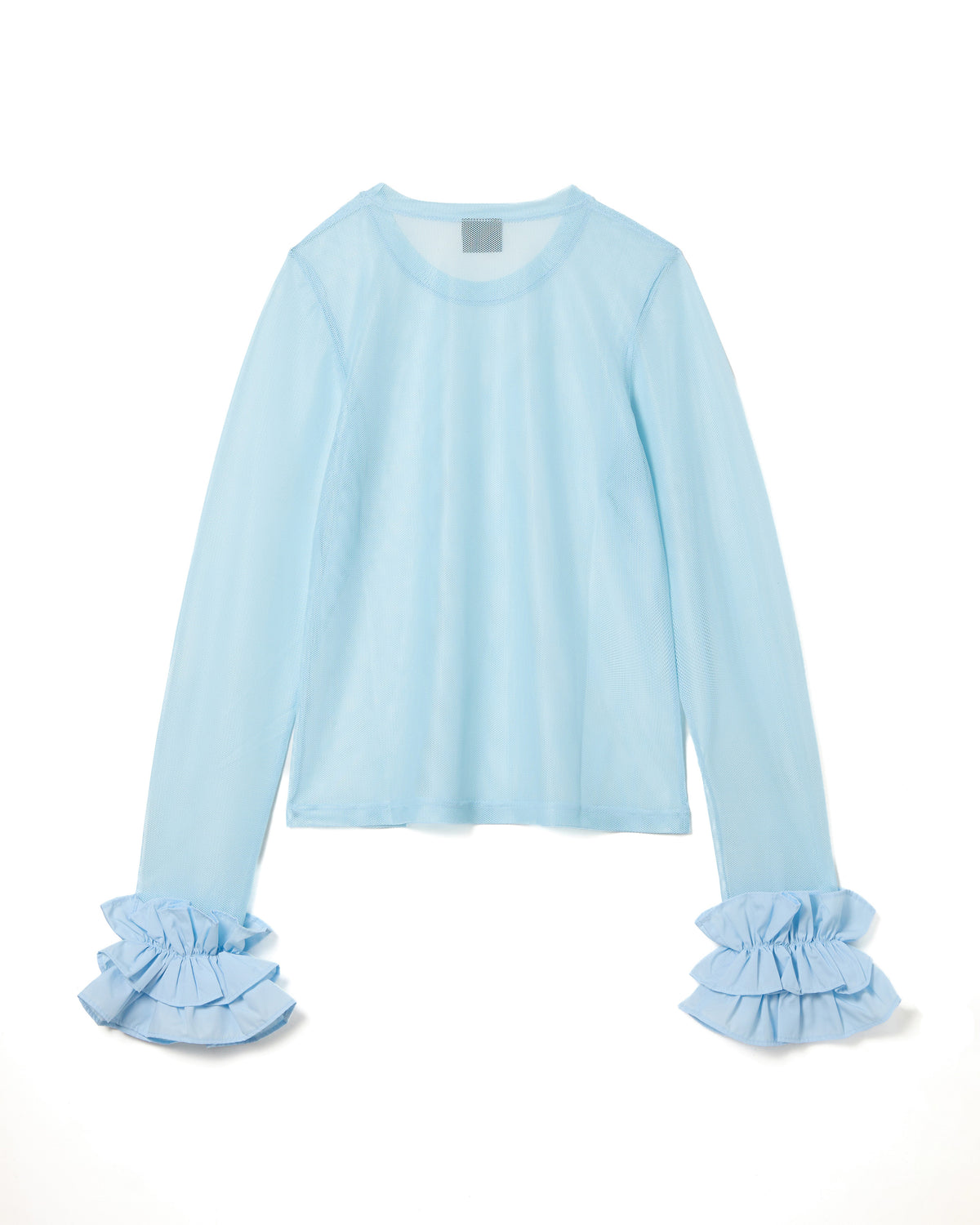 FRILL MESH L/S C/S (BLUE)
