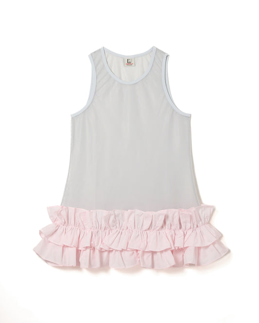 FRILL MESH TANK-TOP (PINK)