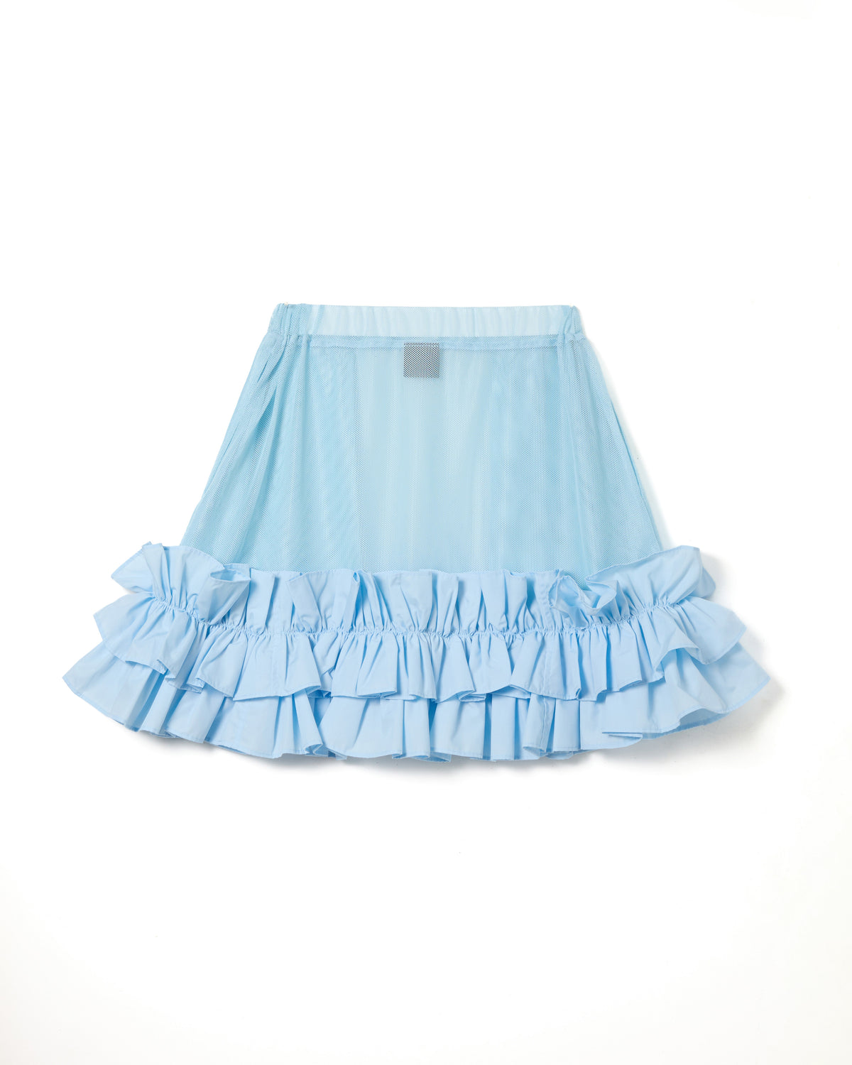 FRILL MESH MINI SKIRT (BLUE)