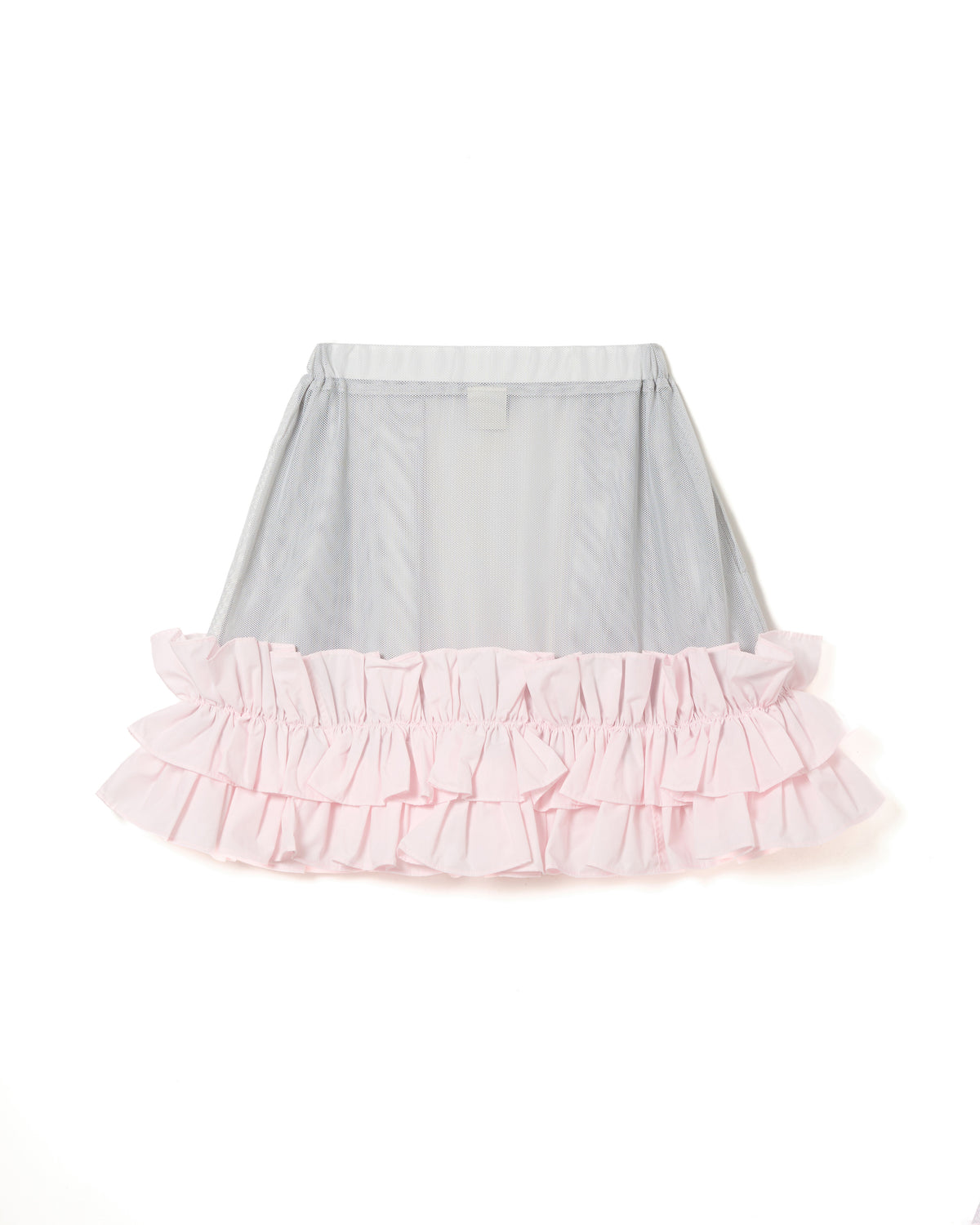 FRILL MESH MINI SKIRT (PINK)