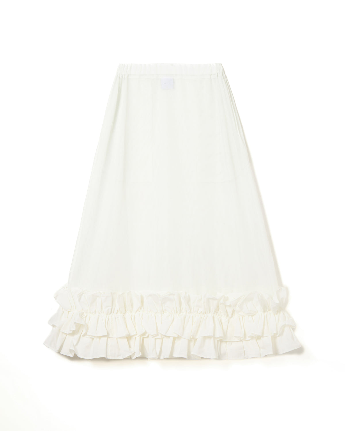 FRILL MESH SKIRT (WHITE)