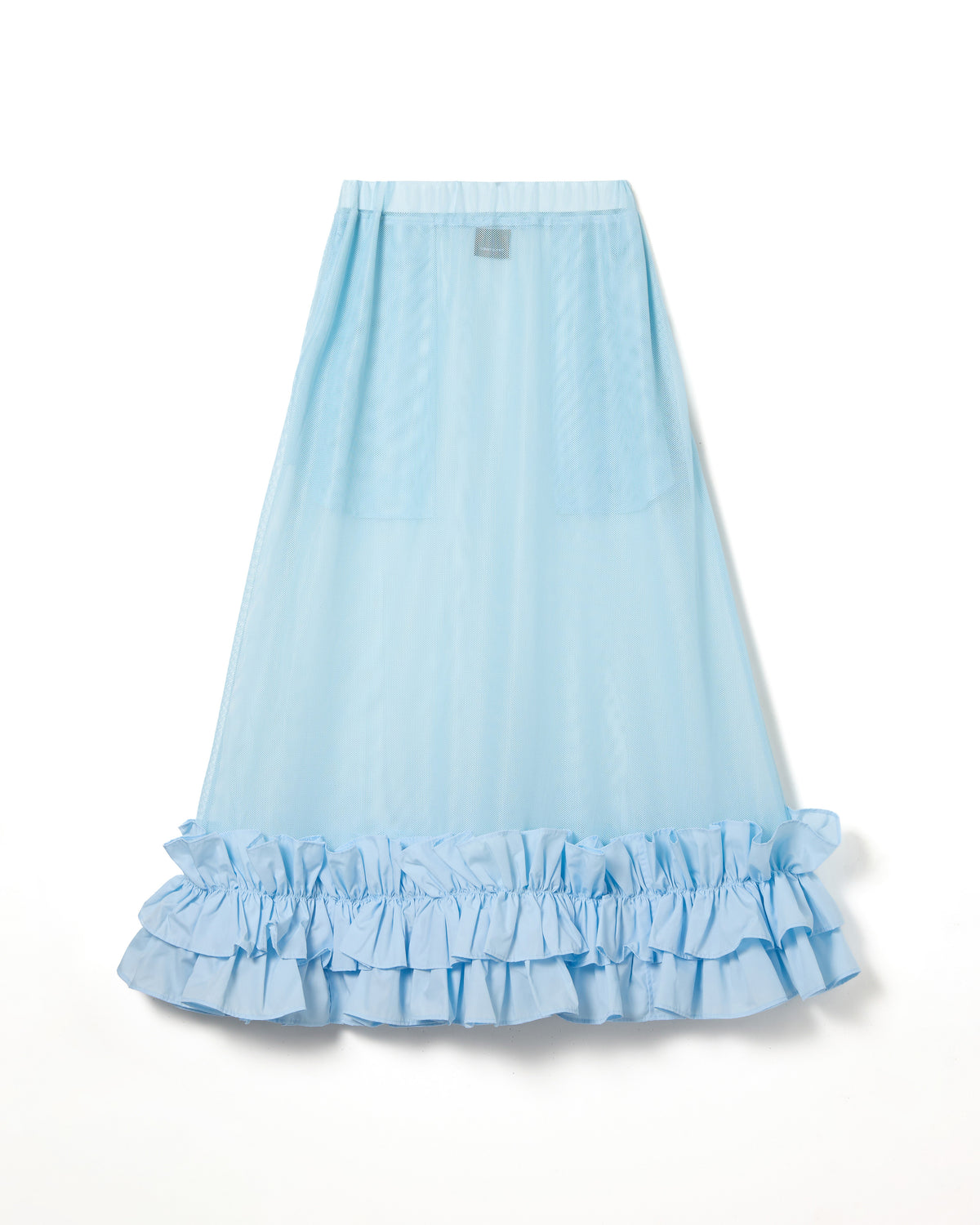 FRILL MESH SKIRT (BLUE)