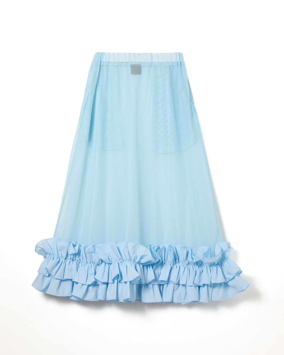 FRILL MESH SKIRT (BLUE)