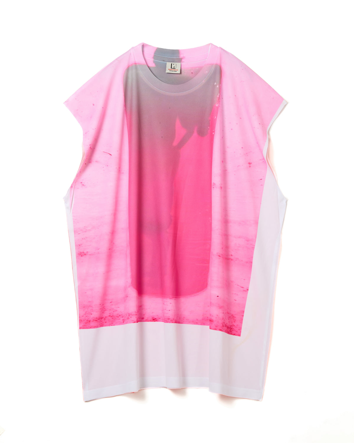 DIRECT PRINT NO-SLEEVE T-SHIRT (PINK)