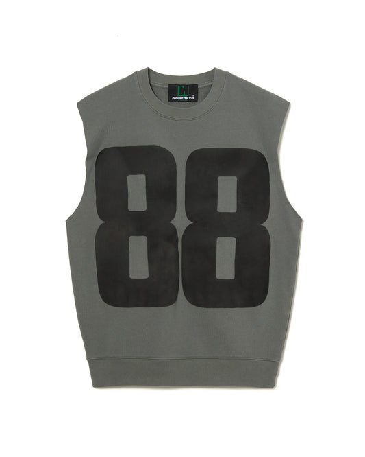 88 PRINT NO-SLEEVE SWEAT (GRAY)