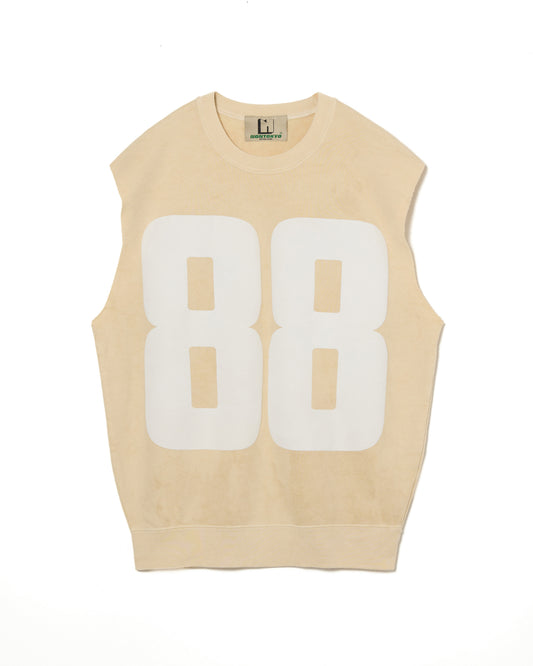 88 PRINT NO-SLEEVE SWEAT (IVORY)