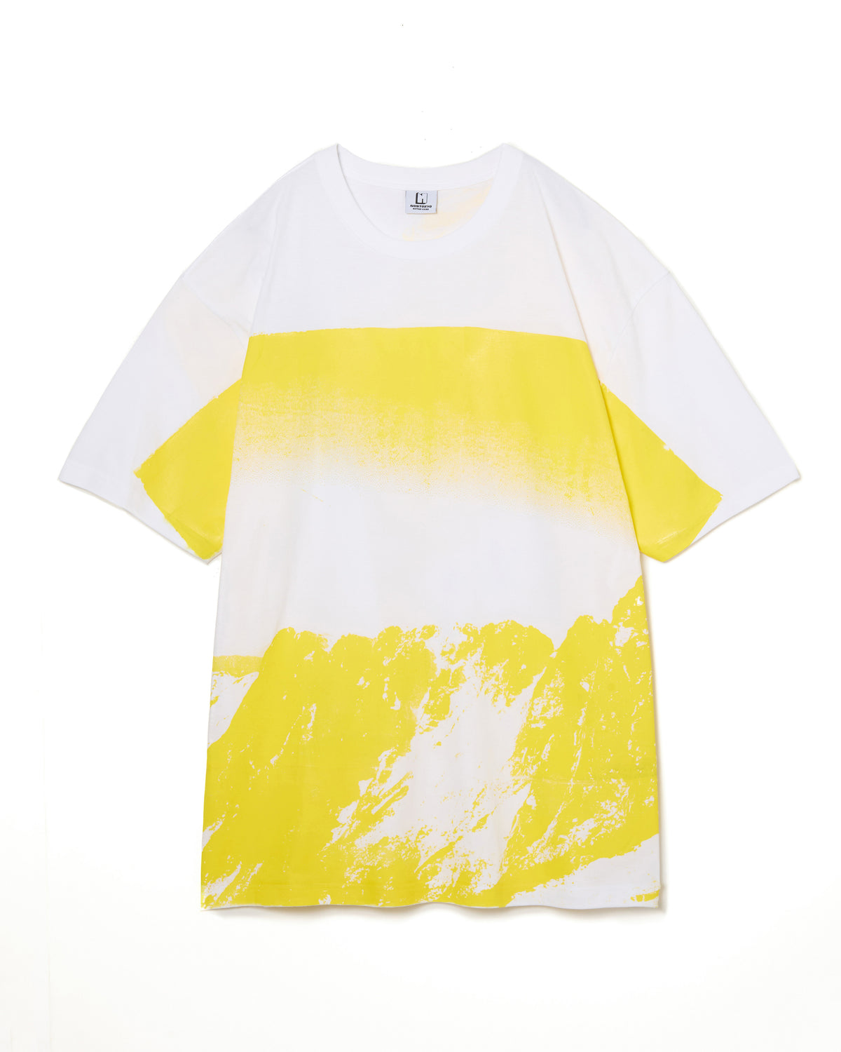 MOUNTAIN PRINT BIG T-SHIRT (WHITE)
