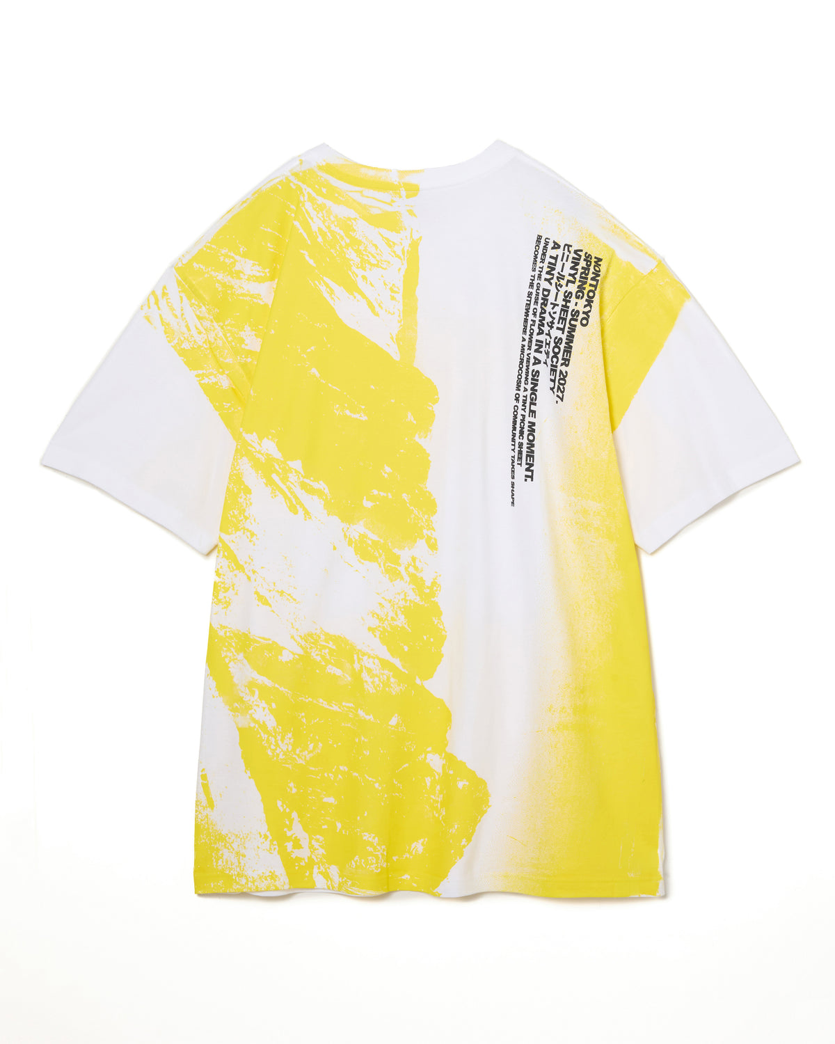 MOUNTAIN PRINT BIG T-SHIRT (WHITE)