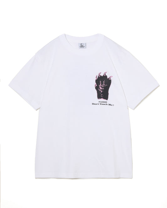 HAND PRINT T-SHIRT(WHITE)